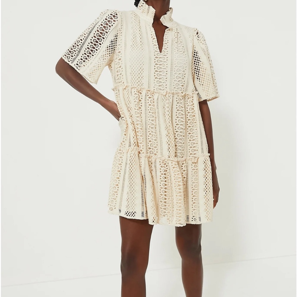 Sand Crochet Lace Crawford Dress